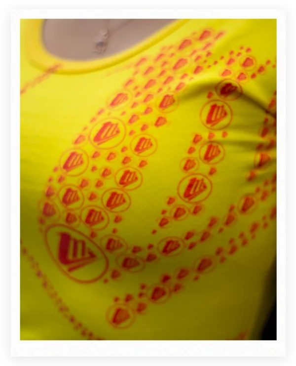 Blusa para Mujer 100% Algodón con Estampado en serigrafía </br>Color Amarillo. </br>Ref: Sello - Imagen 5