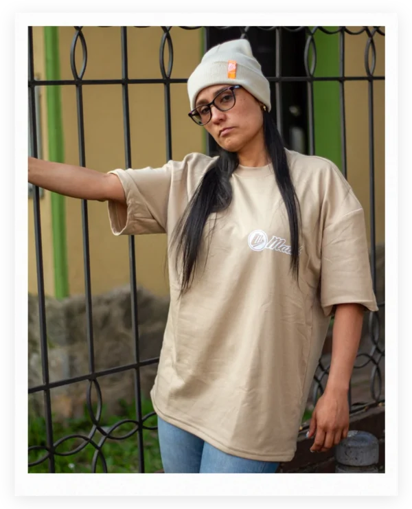 Camiseta oversize Unisex 60% Algodón 40% Poliester, Estampada