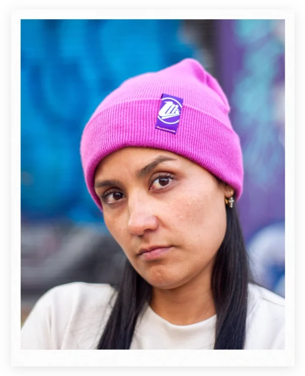 Gorros color fucsia