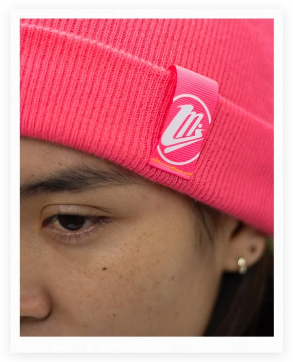 Gorro color rojo sandía